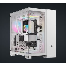 CORSAIR Ház 6500X Dual Chamber, Tápegység nélkül, Edzett Üveg, fehér   CORSAIR Ház 6500X Dual Chamber, Tápegység nélkül, Edzett Üveg, fehér