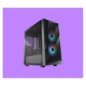 COOLER MASTER Ház Mini Tower CMP 320, 2x ARGB Ventilátor, Tápegység nélkül, fekete   COOLER MASTER Ház Mini Tower CMP 320, 2x ARGB Ventilátor, Tápegység nélkül, fekete