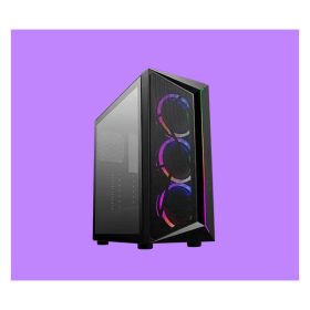 COOLER MASTER Ház Midi ATX CMP 510, 3x ARGB Ventilátor, Tápegység nélkül, Üvegfalú, fekete   COOLER MASTER Ház Midi ATX CMP 510, 3x ARGB Ventilátor, Tápegység nélkül, Üvegfalú, fekete