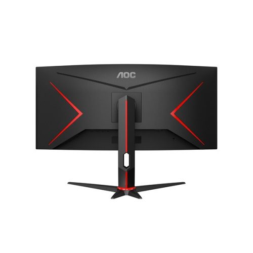 AOC Ívelt Gaming 180Hz VA monitor 34" CU34G2XP/BK, 3440x1440, 21:9, 430cd/m2, 1ms, 2xHDMI/DisplayPort/USBx4