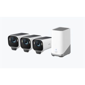   ANKER EUFYCAM S3 Pro Biztonsági Kamera Rendszer (3+1) 4K UHD, Beépített Napelem, BionicMind, kültéri - T88933W1