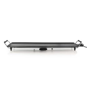   Nedis FCTE110EBK90 teppanyaki látvány grillsütő, 1800W, szabályozható hőmérséklet, csepptálca