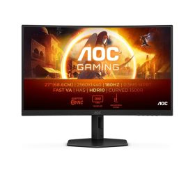 AOC Ívelt Gaming 180Hz monitor 27" CQ27G4X, 2560x1440, 16:9, 300cd/m2, 1ms, 2xHDMI/DisplayPort, áll. mag.   AOC Ívelt Gaming 180Hz monitor 27" CQ27G4X, 2560x1440, 16:9, 300cd/m2, 1ms, 2xHDMI/DisplayPort, áll. mag.