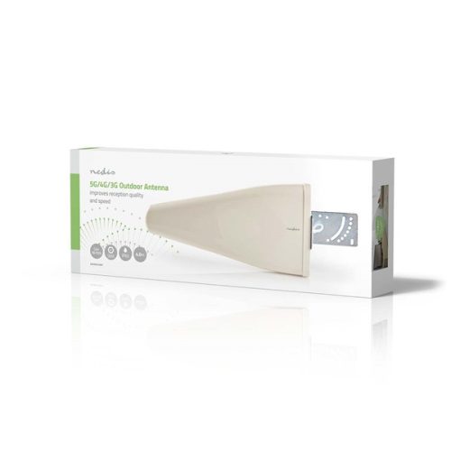 Nedis ANOR5G10WT prémium antenna, 3G / 4G / 5G, beltéri / kültéri, 698 MHz -5000 MHz, 4m, 50 Ohm, fehér