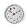 Nedis CLWA110WT falióra, 30 cm átmérő,  1 x AA, fehér, quarz technológia, 1,5V