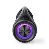 Nedis SPBB315BK Bluetooth Party Boombox, 6 óra üzemidő, 2.0 ,50W ,AUX , USB ,IPX5 ,TWS, fogantyú, LED fényjáték