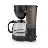 Nedis KACM150EBK kávéfőző, filteres kávé, 1.25 l, 10 csésze, melegen tartás funkció, fekete
