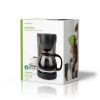Nedis KACM150EBK kávéfőző, filteres kávé, 1.25 l, 10 csésze, melegen tartás funkció, fekete