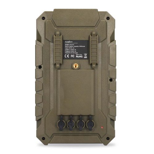 Nedis WCPBK80GN 8000mAh külső akku (powerbank) beépített napelem panellal, ideális vadkamerákhoz, 5V, 6V, 12V, IPX56