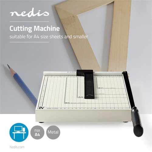 Nedis PACU110A4 papírvágó ,Maximális vágási méret: 210 x 297 mm ,Penge típusa: Fém