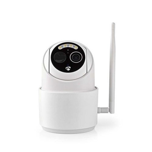 Nedis WIFICBO50WT WIFI kűltéri kamera, full HD 1080p, dönthető, forgatható, IP65, akku 9000 mAh, napelem, mozgásérzékelő