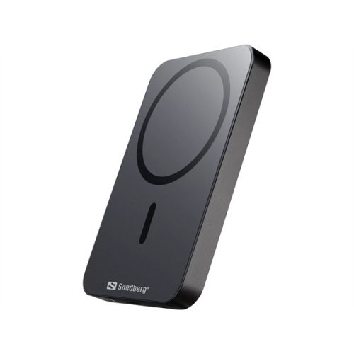 SANDBERG Hordozható akkumulátor, Mag Wireless Powerbank 5000 ALU