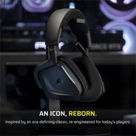 CORSAIR Vezeték Nélküli Headset, VOID v2 Wireless Gaming Headset, Dolby Atmos, carbon   CORSAIR Vezeték Nélküli Headset, VOID v2 Wireless Gaming Headset, Dolby Atmos, carbon