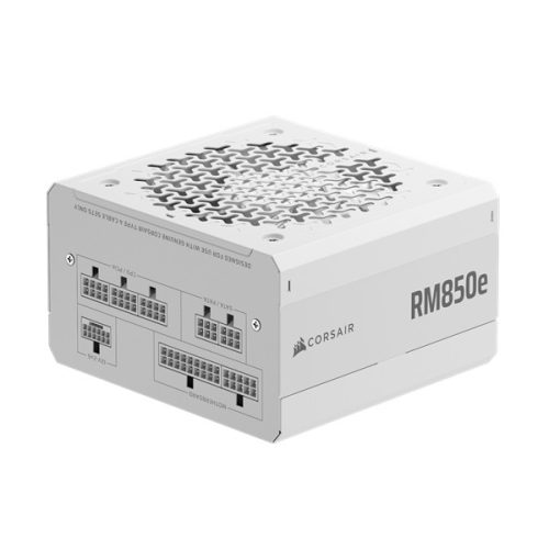 CORSAIR Tápegység Moduláris, RM850e, 850W, 12cm, ATX 3.1, PCIe 5.1, BOX, Cybenetics Gold, fehér