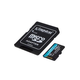 KINGSTON Memóriakártya MicroSDXC 256GB Canvas Go Plus Gen4 200R A2 U3 V30 + Adapter   KINGSTON Memóriakártya MicroSDXC 256GB Canvas Go Plus Gen4 200R A2 U3 V30 + Adapter