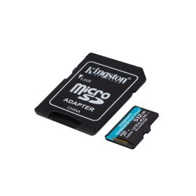 KINGSTON Memóriakártya MicroSDXC 512GB Canvas Go Plus Gen4 200R A2 U3 V30 + Adapter   KINGSTON Memóriakártya MicroSDXC 512GB Canvas Go Plus Gen4 200R A2 U3 V30 + Adapter
