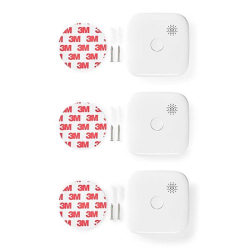 Nedis WWIFIDS21WT3 WIFI füst érzékelő EN 14604, Érzékelő életciklusa: 10 év, 3db/csomag