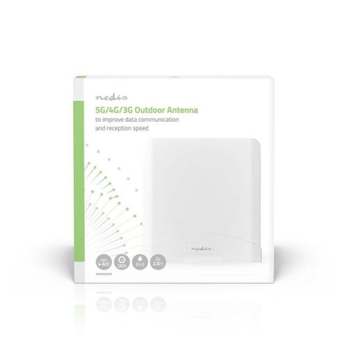 Nedis ANOR5G20WT Beltéri és kültéri antenna, 3G / 4G / 5G, 698 MHz -5000 MHz, Nyereség: 6 dB