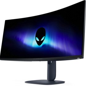   DELL Alienware Ívelt Monitor 34" AW3425DWM WQHD 3440x1440, 180Hz, VA, 21:9, 3000:1, 400cd, 4ms, DP, HDMI, fekete