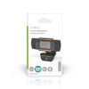 Nedis WCAM100BK (webcam) webkamera 1920x1080 full Hd, 30fps, sztereo mikrofon, lencsevédő