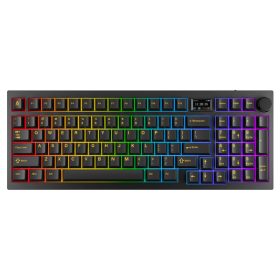   AVAX Vezetékes/Vezeték Nélküli Billentyűzet GM03 PRO USB, Fekete, Mechanikus, Red Switch, HUN