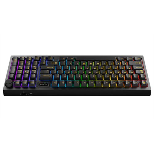 AVAX Vezetékes/Vezeték Nélküli Billentyűzet GM03 PRO USB, Fekete, Mechanikus, Brown Switch, HUN