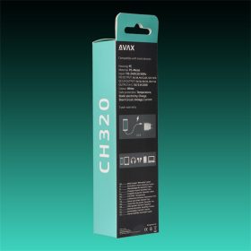 AVAX Hálózati töltő USB-A USB-C 20W, fehér AVAX Hálózati töltő USB-A USB-C 20W, fehér