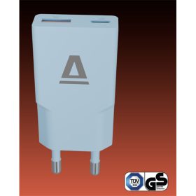 AVAX Hálózati töltő USB-A USB-C 30W Nano Slim világoskék   AVAX Hálózati töltő USB-A USB-C 30W Nano Slim világoskék