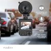 Nedis DCAM2024BK fedélzeti menetrögzítő kamera (dash cam), 4K@30fps, 12 MPixel, Wi-Fi, LCD, dupla kamera, GPS