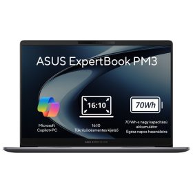 ASUS COM NB Expertbook PM3406CKA-LY0288, 14" WUXGA, Ryzen AI 5 330, 16GB, 512GB M.2, INT, NOOS, Szürke   ASUS COM NB Expertbook PM3406CKA-LY0288, 14" WUXGA, Ryzen AI 5 330, 16GB, 512GB M.2, INT, NOOS, Szürke