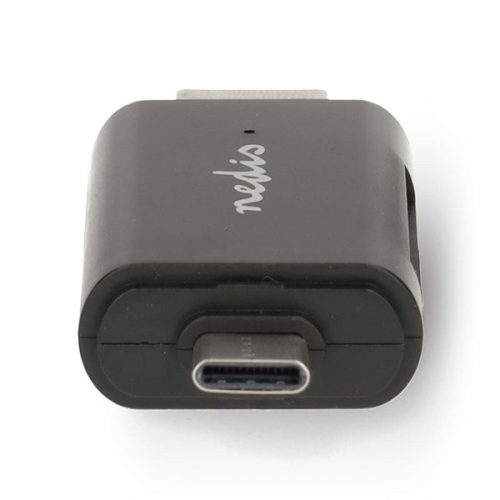 Nedis CRDRU3110BK USB3.2 Gen1 - USBC kártyaolvasó microSD (TF) / microSDHC (TF) / microSDXC (TF) / SD / SDHC / SDXC