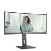 AOC ívelt monitor 34" CU34P3CV, 3440x1440, 21:9, 300cd/m2, 1ms, HDMIx2/DisplayPort/USBx4/USB-C/RJ45