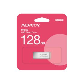 ADATA Pendrive 128GB, UR350 USB 3.2, fémházas, barna