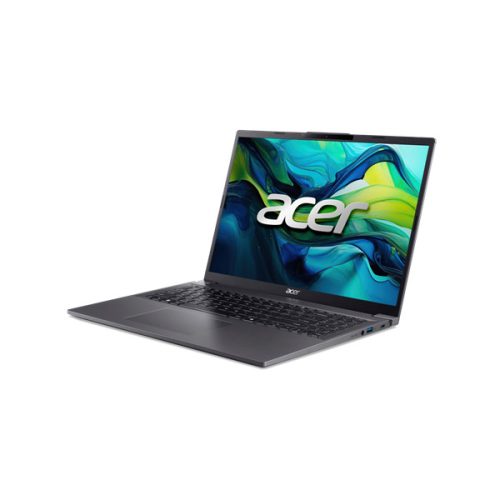 ACER Aspire A16-71M-77CC, 16" WUXGA, OLED, Intel Core Ultra 7 155H, 16GB, 1TB SSD, UMA, DOS, acélszürke