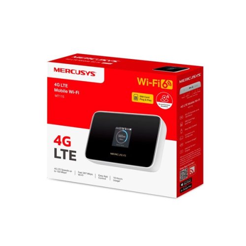 MERCUSYS 3G/4G Modem + Wireless Router AX300, MT115