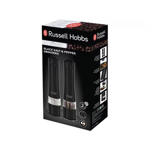 RUSSEL HOBBS 28010-56/RH só- és borsőrlő, állítható őrlés, kézi, kompakt kivitel, Fekete