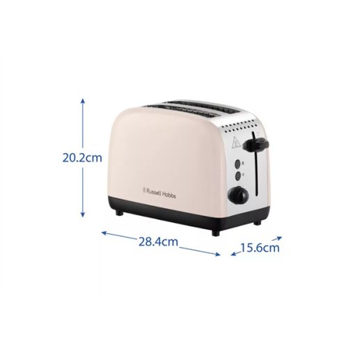 RUSSELL HOBBS 26930-56/RH Colours Plus 2-szeletes kenyérpirító, Jasmine szín