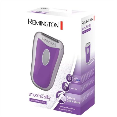 REMINGTON SMOOTH & SILKY WSF4810 kompakt női borotva, hipoallergén szitafej, vízálló, elemes (2xAAA), trimmelő