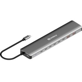 SANDBERG USB-C to 8xUSB-C+2xUSB-A 100W