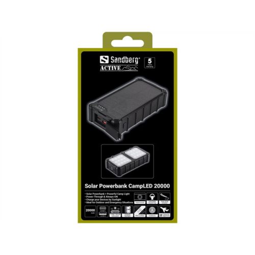 SANDBERG Solar Powerbank CampLED 20000 mAh