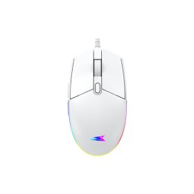   BARACUDA BGM-112W CRAB-W vezetékes gamer egér, 3600dpi, fehér