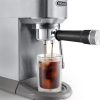 DELONGHI EC890.M Dedica Duo manuális eszpresszó kávéfőző, tartály: 1,1 l, 1450W, Ezüst