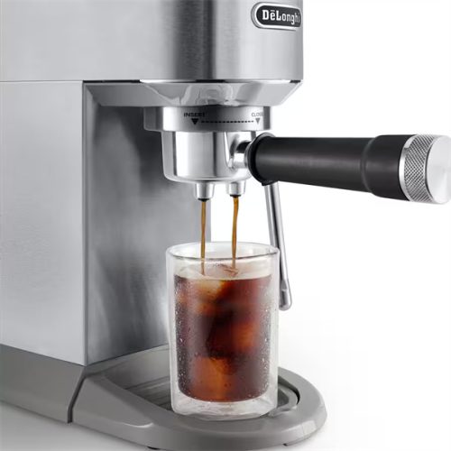 DELONGHI EC890.M Dedica Duo manuális eszpresszó kávéfőző, tartály: 1,1 l, 1450W, Ezüst
