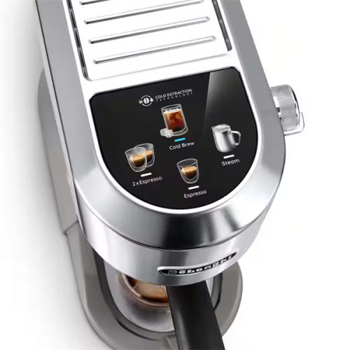 DELONGHI EC890.M Dedica Duo manuális eszpresszó kávéfőző, tartály: 1,1 l, 1450W, Ezüst
