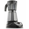 DELONGHI EMKM-4.B Alicia Plus 6 személyes kotyogós kávéfőző, tartály: 0,35 l, 450W