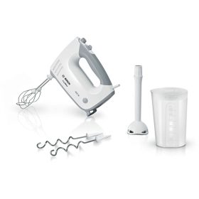   BOSCH MFQ36440 ErgoMixx Kézi mixer szett, 450W, 5 fokozat, Fehér/Szürke