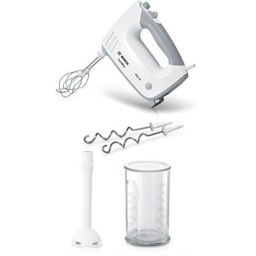 BOSCH MFQ36440 ErgoMixx Kézi mixer szett, 450W, 5 fokozat, Fehér/Szürke