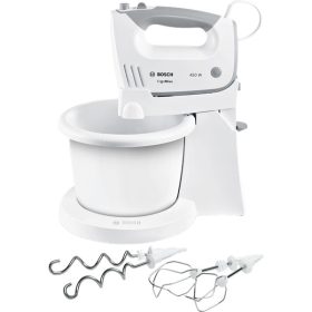   BOSCH MFQ36460 ErgoMixx Tálas kézi mixer, 450W, 5 fokozat, Fehér/Szürke