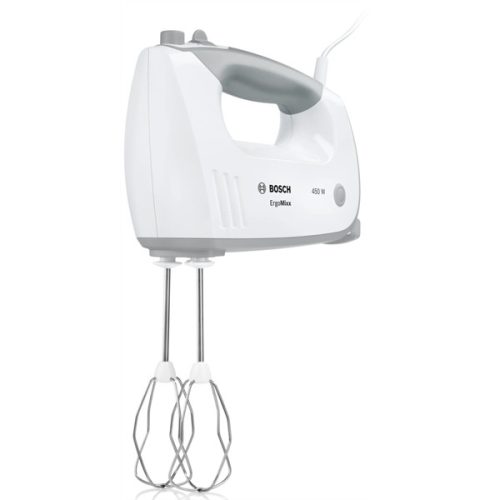 BOSCH MFQ36460 ErgoMixx Tálas kézi mixer, 450W, 5 fokozat, Fehér/Szürke