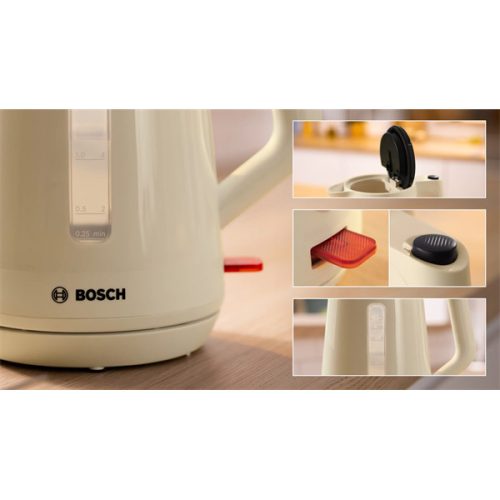 BOSCH TWK1M127 MyMoment Vízforraló, 2400W, 1,7L, Krémszínű